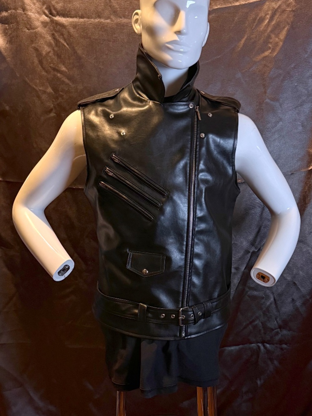 KILLSTAR Vegan Leather Vest - Picture 2 of 3